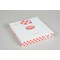 Handy Wacks Handy Wacks 12"x12"x2.5" Red Checkerboard Deli Wrap, PK6000 FDP12RC - alternate 3